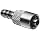 Luer Connector - Stainless Steel 316 Male Luer Lock, For 3/16" Tube, Barb O.D. 0.205"
