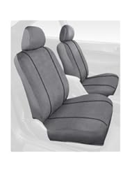 Automotive Parts and Accessories: Saddleman Custom Made Front/Rear Bucket Seat Covers - MicroSuede Fabric (Gray) - Saddleman