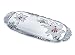 Celebrations by Mikasa Holiday Bloom Canape Tray, 15.5 Inches