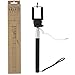 Selfie Stick #1 Newest & Most Durable Selfie Stick By the Travel Selfie Stick - Self-portrait Monopod for Iphone 6 6 Plus 5 5c 5s Samsung Galaxy S4 S5 S6 Note 4 3 with Built in Remote Shutter - Battery Free - No Bluetooth (Black)
