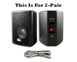 Acoustic Audio 2 Pair Indoor Outdoor Home Stereo Speakers 151B4PKG