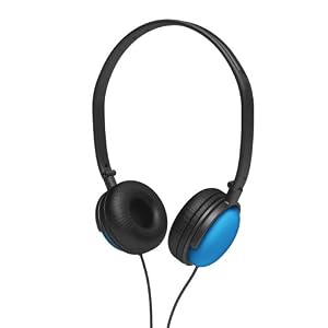 Coby CV135BLU DJ Style Stereo Headphones (Blue) by Coby