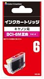 カラークリエーション CANON BCI-6M互換 マゼンタ NIC-6M tkc