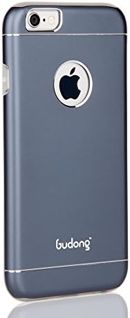 iPhone 6 Plus Case, GudongTM Two-in-One Anti-Scratch Protective Case [Aluminum Material + Soft TPU] for 5.5 inches iPhone 6 plus (Grey)