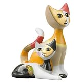 Rosina Wachtmeister Porcelain Miniature Cats Figurine - Damaso & Elena
