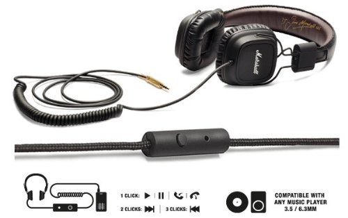 Marshall Headphones Major New Version with Mic
