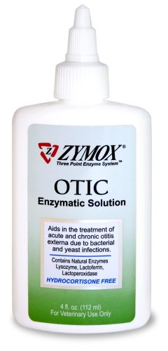 Zymox Otic Pet Ear Treatment without Hydrocortisone, 4-Ounce