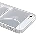 Leegoal Clear S-Line Wave Design TPU Bumper Gel Shell Back Case Cover Skin with Stand for iphone 5 5G 5th