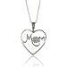 $119.00 10k White Gold 1/10-Carat Diamond "Mom" Pendant