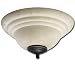 Quorum Fans 1120-801D Tea-Stained Scavo Glass Light Kit Toasted Sienna