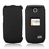 Black Rubberized Protector Case Hard Phone Cover for LG Select MN180