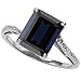 CandyGem 14k Gold Genuine Emerald Cut Black title=