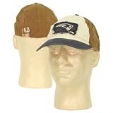 New England Patriots 2Tone Destructed Look Slouch Style Fitted Hat -One Size Fits All