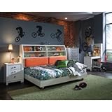 Nickelodeon Kids Tween Twin Slider Castered Platform Bedroom Set (1 BX-960- ....