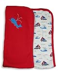 Mak the Yak - Newborn Baby Boys/Girls Blanket, Red/Multi