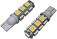 GRV T10 921 194 13-5050 SMD Wedge LED Bulb lamp Super Bright Warm White DC 12V Pack of 10