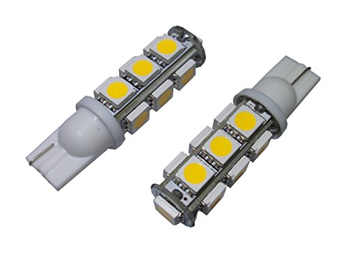 GRV T10 921 194 13-5050 SMD Wedge LED Bulb lamp Super Bright Warm White DC 12V Pack of 6