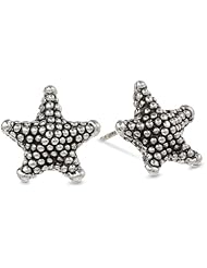 Sterling Silver Electroform Starfish Button Earrings