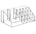Saganizer Clear acrylic Jewelry organizer and makeup organizer cosmetic organizer and Large 3 Drawer Jewelry Chest or makeup storage ideas Case Lipstick Liner Brush Holder make up boxes