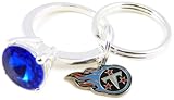 NFL Tennessee Titans Glitter Dog Tag