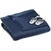 Sunbeam Royal Nights Heated Blanket, Full, Navy