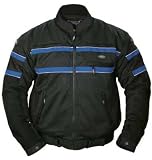 TOUR MASTER / CORTECH BREEZE MOTORCYCLE JACKET BLK/BLU MENS SIZE:XLG