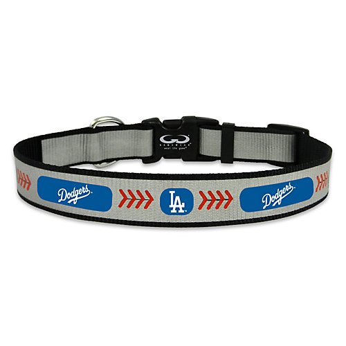 MLB Los Angeles Dodgers Baseball Pet Collar, Reflective