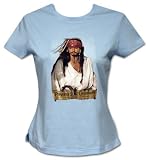 Women's: Pirates of the Caribbean - Johnny Blue Fade T-Shirt