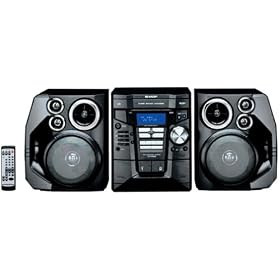 Sharp CD-E88 3-Disc Micro System with Side-Firing Subwoofers
