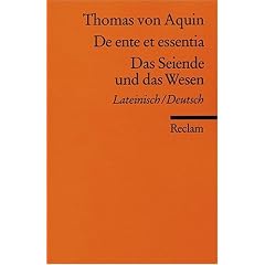 De ente et essentia /Das Seiende und das Wesen: Lat. /Dt.