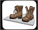 Decorated Mouse Pad with construction, safety, boot