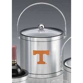 Kraftware 20664 Tennessee 3 Quart Brushed Chrome Mylar Ice Bucket with Acrylic Cover by Kraftware