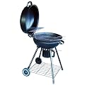 BBQ Barbecue Grill Kugelgrill ClassicPro Edelstahl Schwarz Klappdeckel - T�V/GS gepr�ft