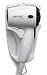 Jerdon First Class Wall Mount Hair Dryer, 1600 watts, 2 Speeds/Heat Settings, White