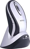 Easy Touch Ergonomic Wireless Optical Mouse BLACK/SILVER - USB - 800dpi 5 buttons - Rechargeable