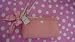 coach leather clutch wristlet pink 42127