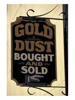 Gold Rush Era Sign in Dawson City, Yukon, Canada Photographic Poster Print by Paul Souders, 12x16