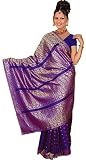 Exclusive marvellous Indian Bollywood Saree Dark Purple CA107