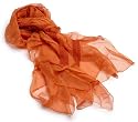 Armani Women's Silk Scarf, Orange