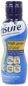 Ensure High Protein Shake, Homemade Vanilla, 4 Count, 14-Ounces bottles (Pack of 3)