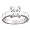 Personalized Sterling Silver Square CZ Engraved Engagement Ring -5