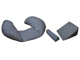 The CozyMe Pillow, Nursing And Infant Development Pillow, Navy Gingham