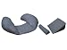 Baby : The CozyMe Pillow, Nursing And Infant Development Pillow, Navy Gingham