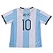 FWC Argentina Home Messi 10 futbol football soccer jersey & short (8-9 years)