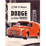 1951 1952 DODGE TRUCK Sales Brochure Literature Book by Dodge