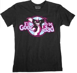 Gremlins Gizmo "It's Good to be Bad" Black Juniors T-Shirt