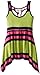 Bonnie Jean Girls Multi-Color Stripe Knit Spring Summer Dress, Green, 4-6X