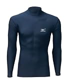  : Mizuno Men's Thermo Long Sleeve Tee (Navy, X-Small)