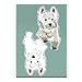 Pop Doggie Clean Dog or Dirty Dog Clean or Dirty Dishwasher Magnet with White Dog