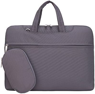 ANZOL 15 Inch Multi-functional Laptop Tablet Shoulder Bag/ Briefcase Sleeve Case Bag for Laptop, Tablet, Macbook, MacBook Air, MacBook Pro,Notebook Computer, Ultrabook with Strap(Linen)